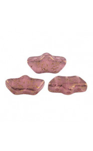 Les perles par Puca® Delos beads Light rose opal bronze 71200/15496